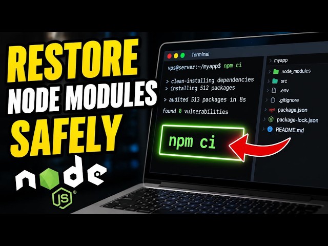 How to restore Node modules safely with npm ci on VPS - Easy Tutorial