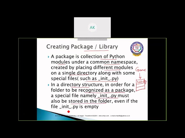CBSE - Class XII - Computer Science - Python - Libraries - CREATING A PYTHON LIBRARY