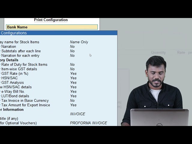 S4 21 Printing Preferences Cust Seal and Signature, Jurisdiction, Bank Details, Invoice Status