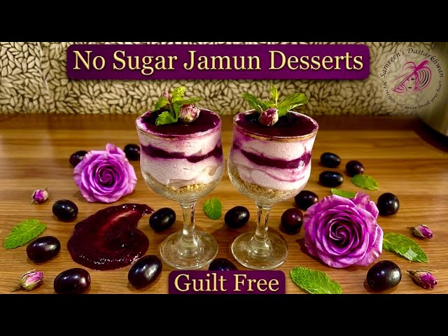 Sugar-Free Jamun Dessert | Guilt-Free, Weight Loss | No-Bake, Diabetic-Friendly