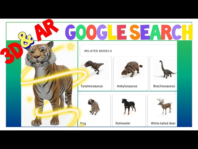 Augmented Reality in Google search. View 3D and AR content without any APP- List of items available