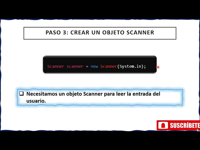 Aprende a Crear un Objeto Scanner en JAVA | Lenguaje de Programación Java Paso a Paso