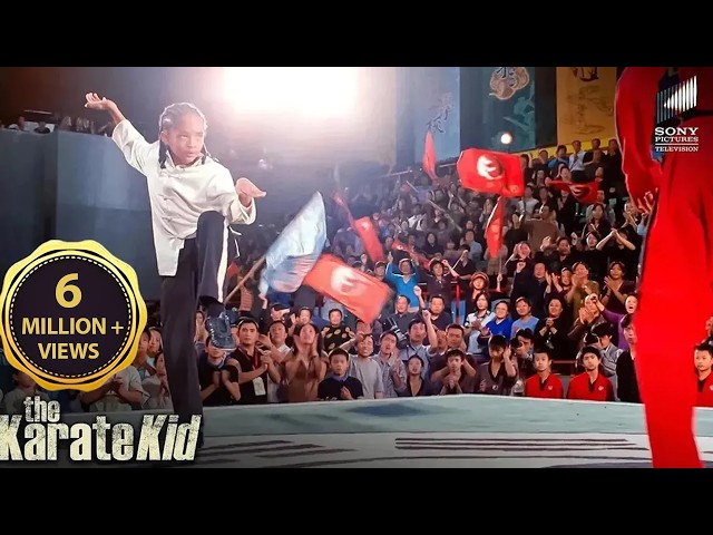 Dre Showcases the Crane Kick in the Championship Final | The Final Blow | The Karate Kid