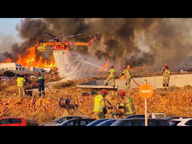 Deadly Greece Wildfires Rage Across Crete, Paros and Lesbos as Villages Face Evacuations
