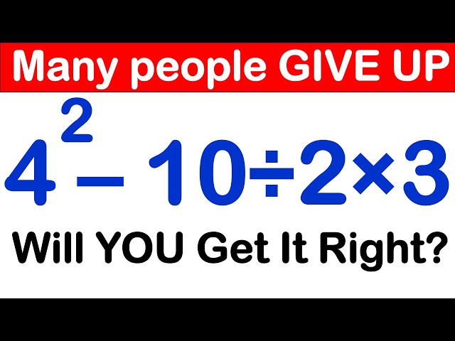 Most People Mess Up This Simple Calculation!