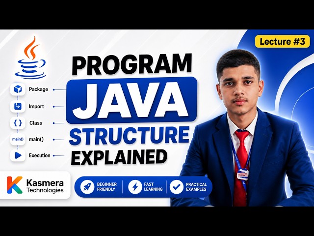 Java Program Structure Explained | Package, Import, Class & main() Method | Complete Java Course #3