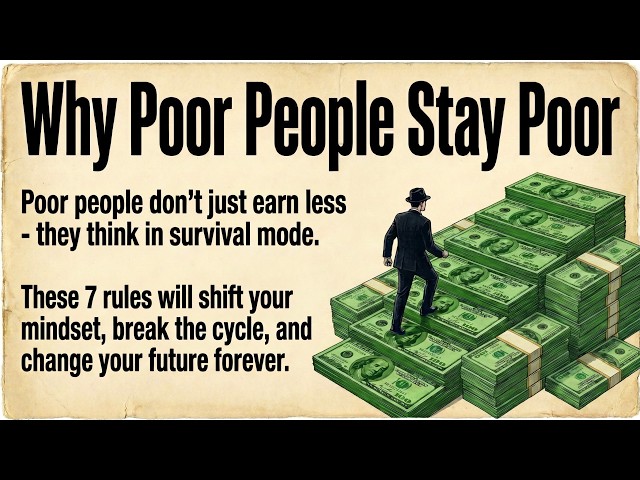 Why Poor People Stay Poor - 7 Rules the Rich Never Break | Graded Reader | Improve Your English