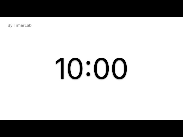 10 Minute Countdown Timer ⏱️ | Focus, Study & Productivity Timer