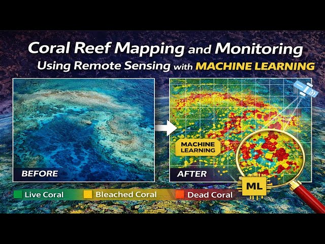 Coral Reef Mapping and Monitoring Using Remote Sensing with Machine Learning