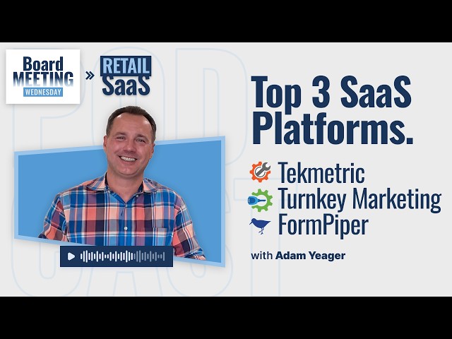 Board Meeting Wednesday | Retail SaaS — Adam Yeager: The Tech Stack Behind a Multi-Shop Operation