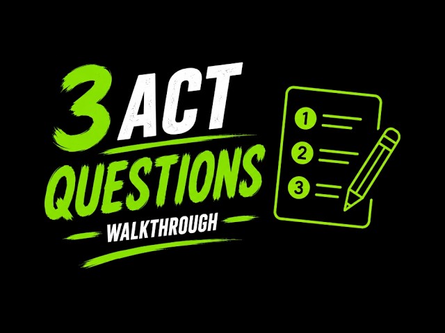 3 ACT Math Questions