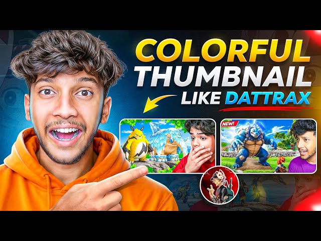 How to Make Colorful IRL Thumbnails Like Dattrax Gaming? (EASY)