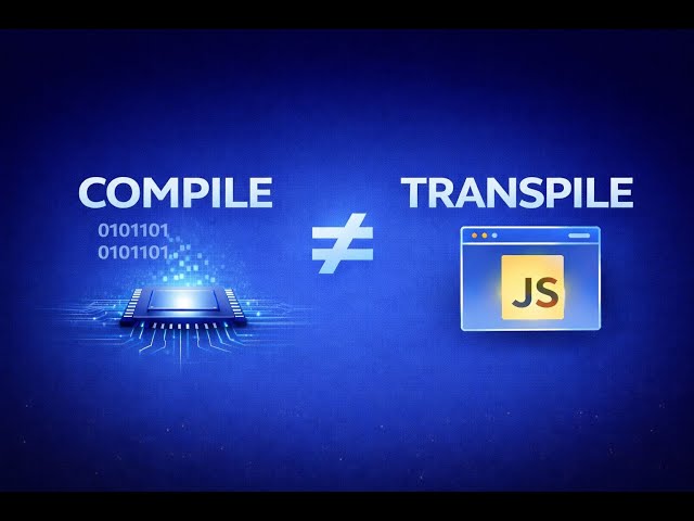 Transpile vs Compile — Explained Simply (No Confusion!)