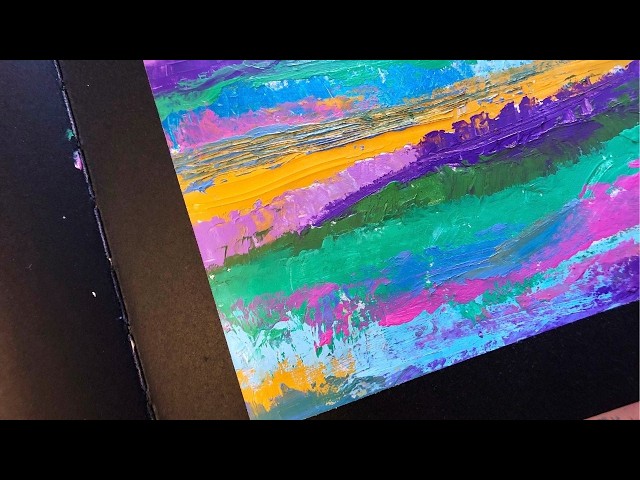 EASY Abstract Art On Paper: Simple Acrylic Painting Techniques