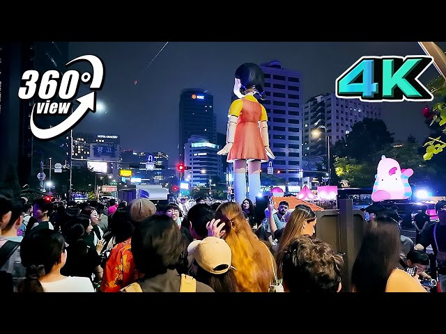 Korea 360 VR 🇰🇷 360° Tour of Squid Game Parade - K-drama Squid Game Parade : Must-see Event