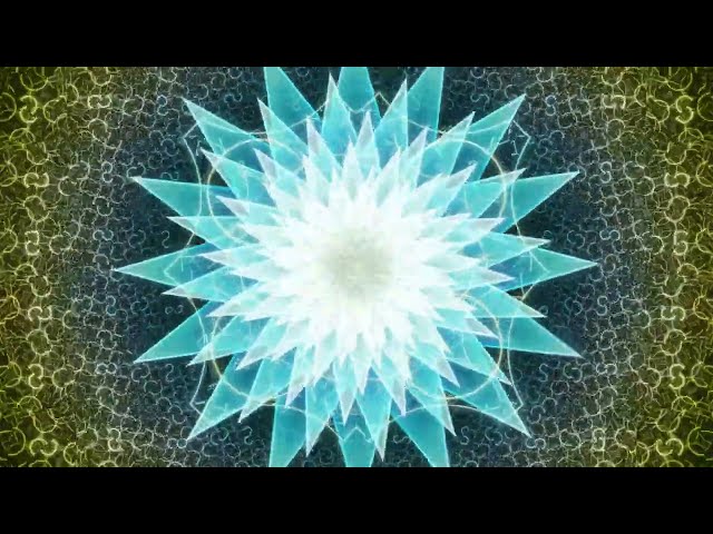 hypnotic fractal crystal dahlia looping background #flowers #fractal #loop