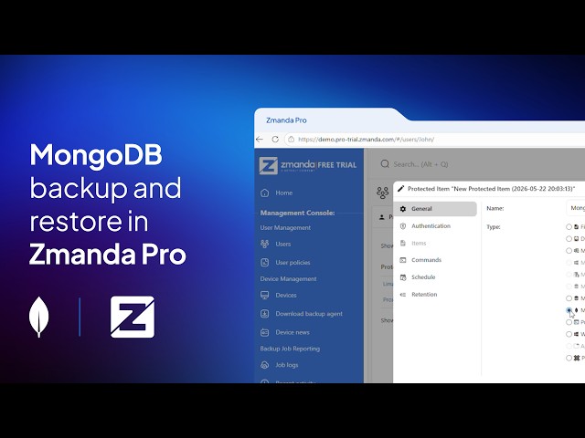 How to Back Up and Restore MongoDB Databases with Zmanda Pro
