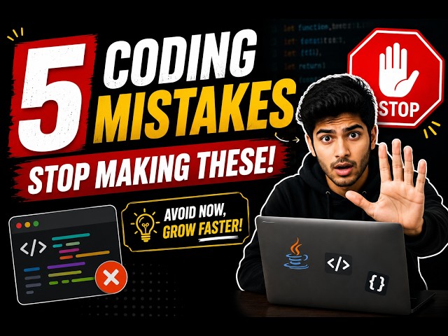 Top 5 Coding Mistakes Beginners Make 🚫 | Avoid These to Become a Better Programmer #codingmistakes