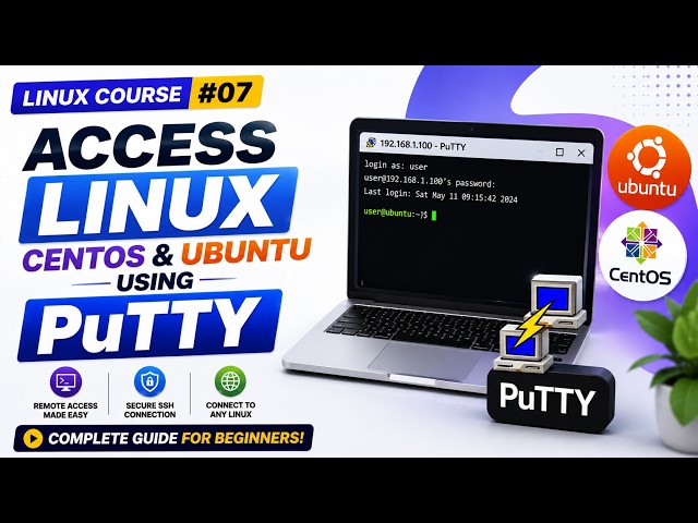 How to Connect to Ubuntu & CentOS Using PuTTY | SSH Tutorial for Beginners (2026)