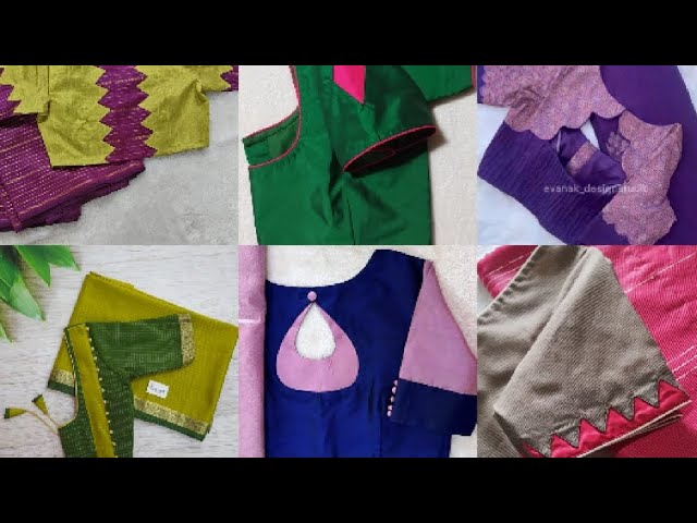 Stylish patch work blouse designs / New trending blouse design / blouse ki designs 