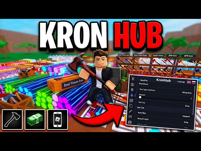 🔥 Kron HUB Script Showcase - Teleport, Dupe & More! | Lumber Tycoon 2