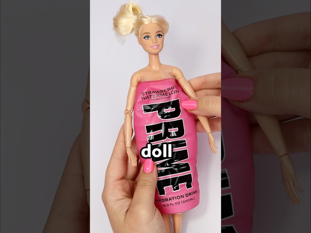 Giving Barbie a Plastic Wrap Dress