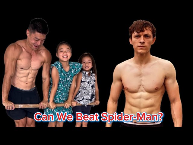 Can a Fit Family Beat Tom Holland? Trying his Spider Man training workout!