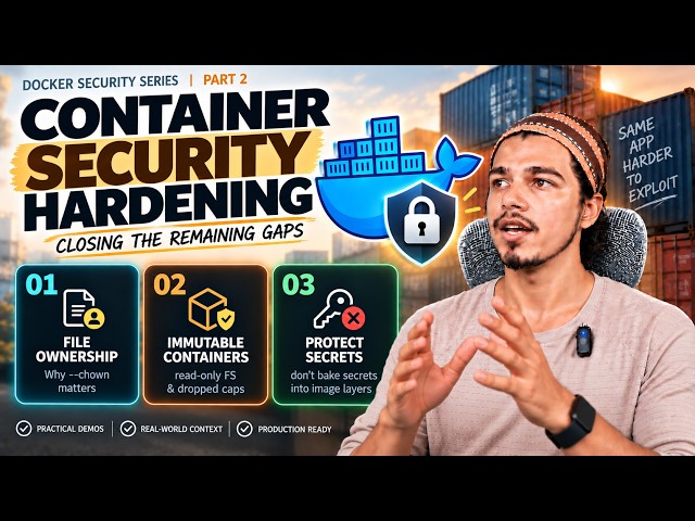 Container Security Hardening — File Ownership, Immutable Containers & Secrets