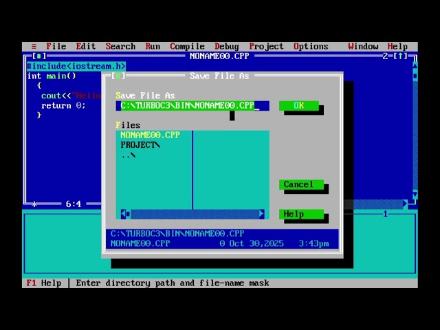 My first C++ program