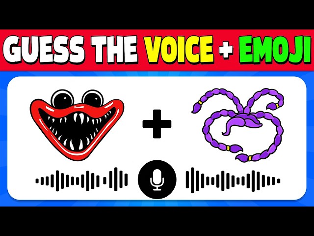 Guess Poppy Playtime Chapter 5 Characters by VOICE + EMOJI! | 💜Lily Lovebraids 💙 Prototype 🔥
