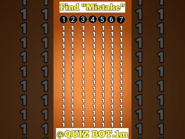 Brain Challenge Game! Find The Mistake In The Picture #shorts