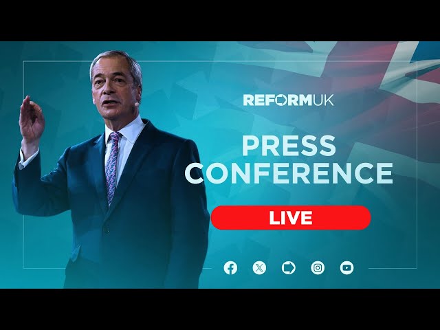 Nigel Farage makes a special announcement LIVE.