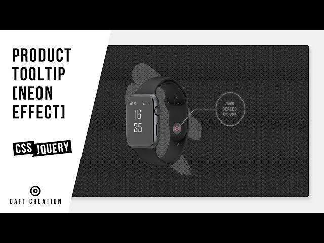 Product Tooltip | Neon Effect | CSS - JQUERY Tutorial  2019