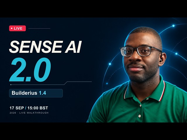 Builderius + Your Favourite AI? Sense AI 2.0 Changes Everything! | 🔴 DD Live 61