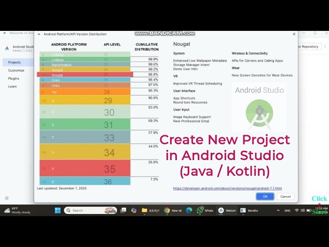 Create New Project in Android Studio (Java / Kotlin) Step-by-Step Guide #AndroidStudio #Androidapp