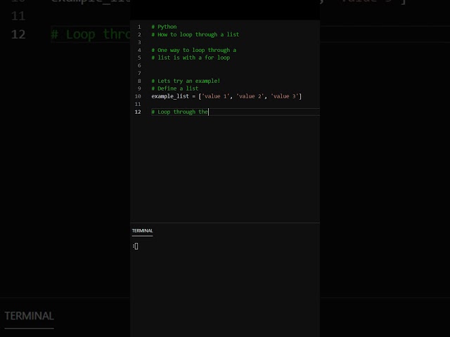 How to loop through a list in Python