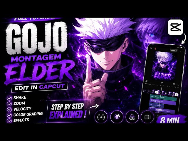 GOJO MONTAGEM ELDER EDIT TUTORIAL 🔥 | CapCut Tutorial (Step by Step) | No PC Needed! 😉