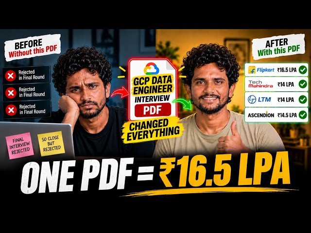 This PDF Helped Me Get 5 Job Offers 😳 | ₹16.5 LPA Flipkart
