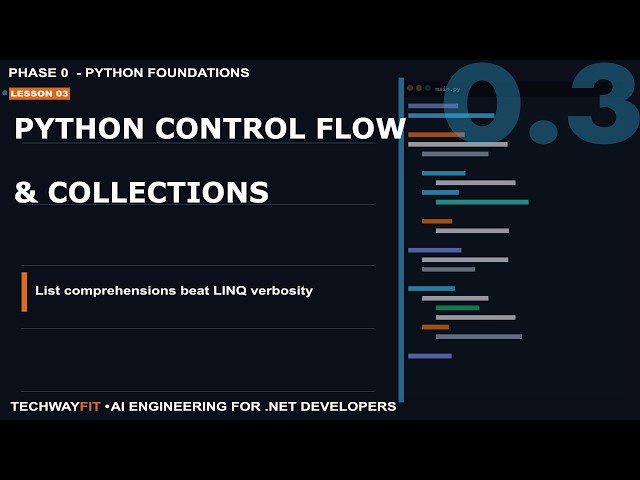 Stop Writing C-Style Loops in Python! Control Flow & Collections for .NET Devs
