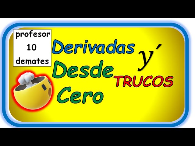 👉 Reglas de Derivación Básicas 💥TRUCOS Tablas Derivadas Ejemplos y Ejercicios resueltos División ...