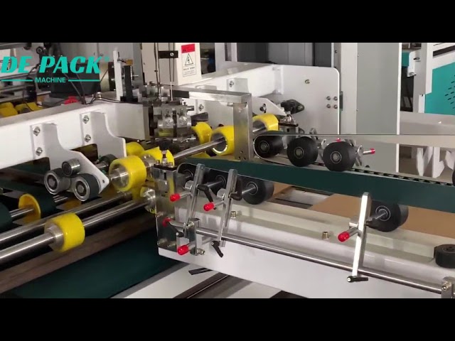 Fully Automatic Box Folding, Gluing & Stitching Machine | Corrugated Box Trial Run