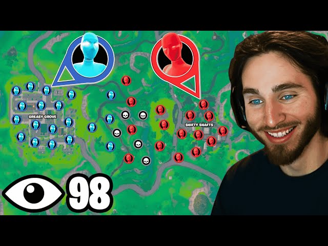 I Hosted a 100 Player Red VS Blue Fortnite Tournament