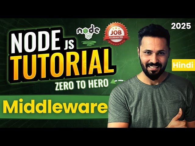Node JS Tutorial in Hindi #30 What is Middleware in express js
