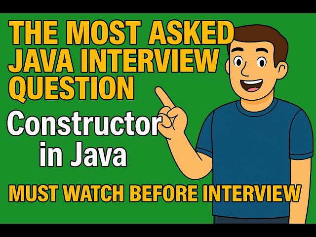 Constructor in Java Explained in 5 Minutes | Must Watch for Interviews #interview #java #spring #dsa