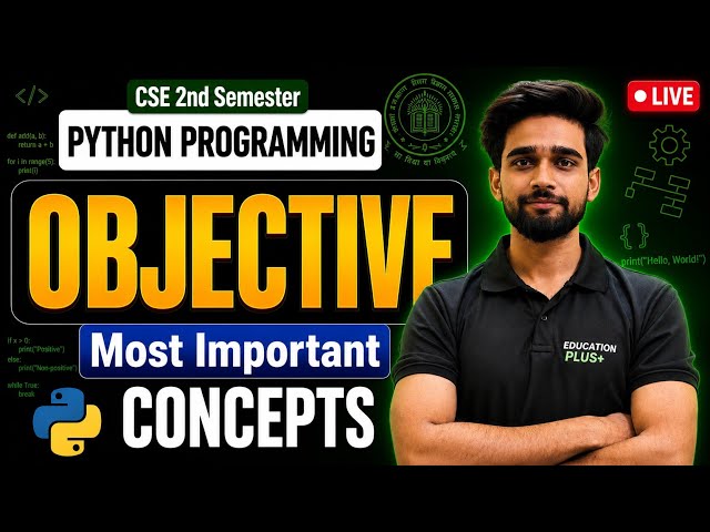 Python Programming | CSE 2nd Semester | Imortant Objective | BEU-PATNA