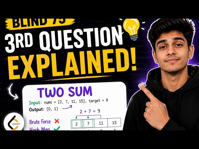 Two Sum Explained | Blind 75 #3 | HashMap Made Easy | LeetCode