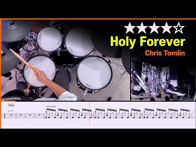[Lv.14] Chris Tomlin - Holy Forever (★★★★☆) Drum Cover with Sheet Music