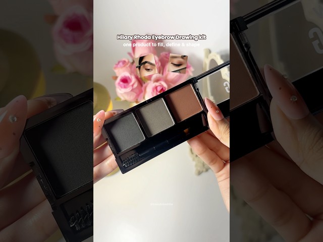 Hilary Rhoda Eyebrow Kit | 3-Shade Brow Powder for Filling, Defining & Shaping Brows ✨🤎