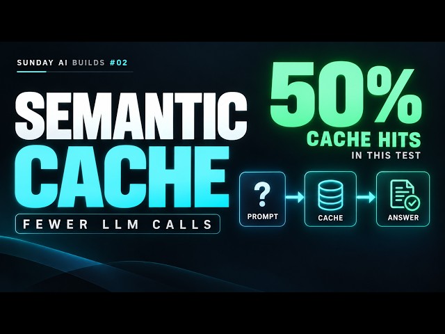 Semantic Caching for LLMs with Python & pgvector | Sunday AI Builds #02