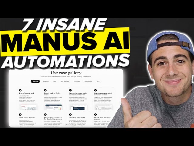 7 MIND BLOWING Use Cases For Manus AI (How To Use Manus AI For Beginners)